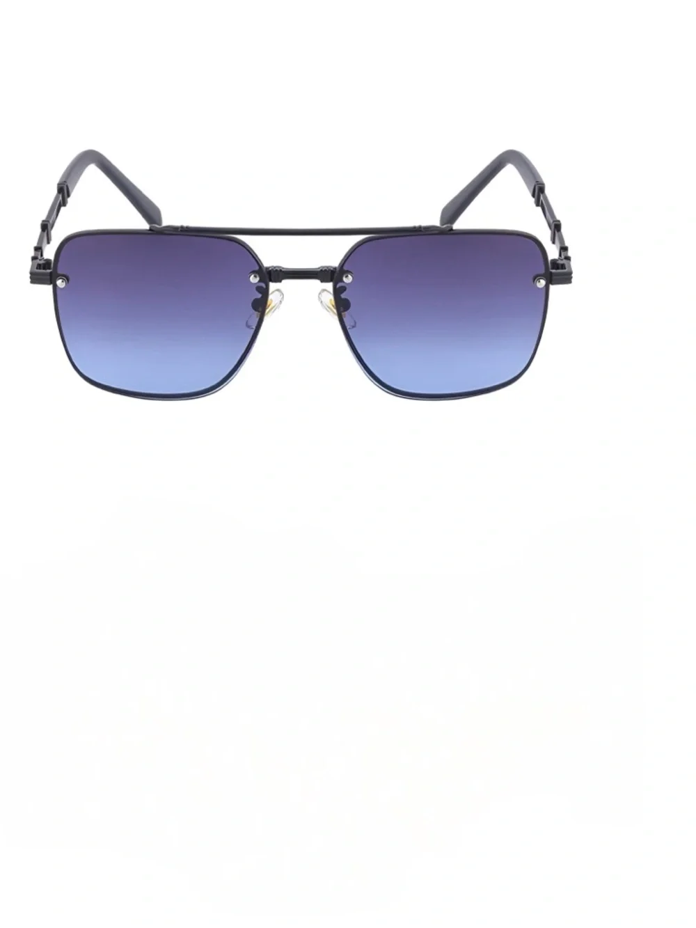 Men’s Elegant and Refined Anti-UV Sunglasses with Metal Frame.